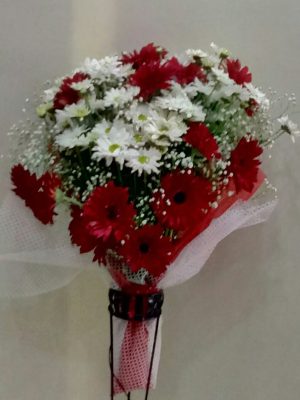 Papatya-Gerbera-buketi