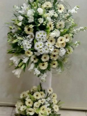 Ferforjede-Lilyum-Papatya-Gerbera-aranjmanı