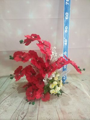 seramik de kırmızı orkide